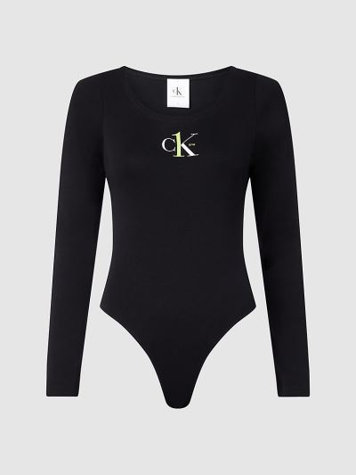 Calvin Klein Ruhák HU373779 | Calvin Klein CK ONE Organic Cotton Női Bodysuit Fekete